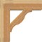 Ekena Millwork Funston Block Rough Sawn Bracket w/ Offset Brace, Western Red Cedar, 8"W x 26"D x 26"H BKT0806X26X26FST05RWR - alternate 3